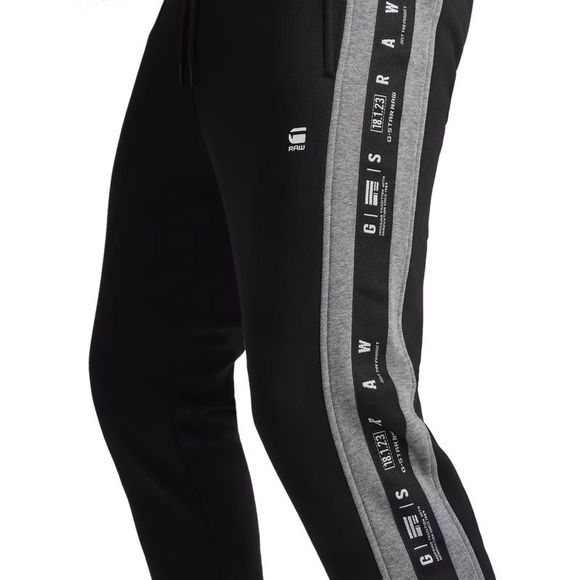 G-Star Raw Mens Sport Heather Stripe Sweatpants X-Large Dark Black - NWT $150 - Picture 3 of 4